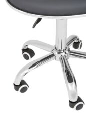 Orsina Ergonomic Black PU Home Office Chair, Comfortable Work From Home Office Chair, Movable Ergonomic Chair in Grey - thumbnail 6