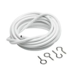 Marco Paul 3m Expanding Curtain Wire Cord in White - Size: 1 - thumbnail 1