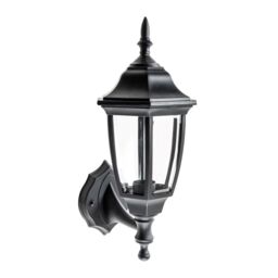 CGC Lighting Dada Black Outdoor Wall Lantern Vintage Wall Light IP44 E27 Standard Screw Polycarbonate - thumbnail 4