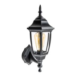 CGC Lighting Dada Black Outdoor Wall Lantern Vintage Wall Light IP44 E27 Standard Screw Polycarbonate - thumbnail 5