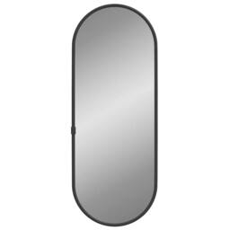 Berkfield Home Wall Mirror Black 40x15 cm Oval
