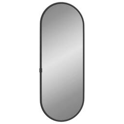 Berkfield Home Wall Mirror Black 40x15 cm Oval - thumbnail 3