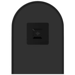 Berkfield Home Wall Mirror Black 40x15 cm Oval - thumbnail 5