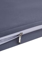 Living and Home Double Duvet Cover and Flat Sheet Set with 2 Pillowcases Solid Color Soft Brushed Fibe Four-Piece Set in Grey - thumbnail 4