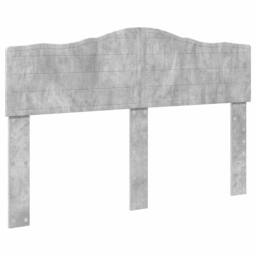 Berkfield Home Bed Frame with Headboard Concerte 160 x 200 cm Solid Pine Wood in Grey - thumbnail 6