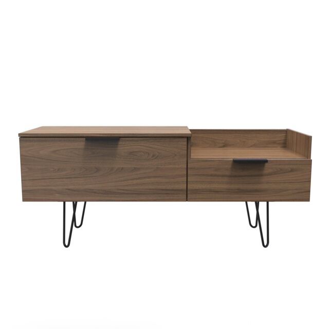 Ready Assembled 2 U Fuji TV Console Unit (Ready Assembled) in Walnut - image 1