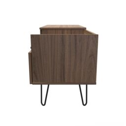 Ready Assembled 2 U Fuji TV Console Unit (Ready Assembled) in Walnut - thumbnail 2