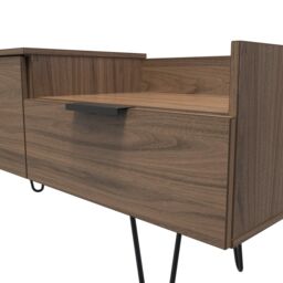 Ready Assembled 2 U Fuji TV Console Unit (Ready Assembled) in Walnut - thumbnail 4