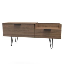 Ready Assembled 2 U Fuji TV Console Unit (Ready Assembled) in Walnut - thumbnail 3