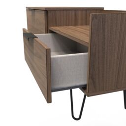 Ready Assembled 2 U Fuji TV Console Unit (Ready Assembled) in Walnut - thumbnail 5