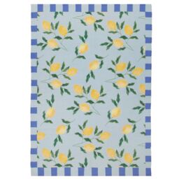 Furn Lemons Printed Indoor/Outdoor Rug in Blue - Size: 120 cm x 170 cm - thumbnail 2