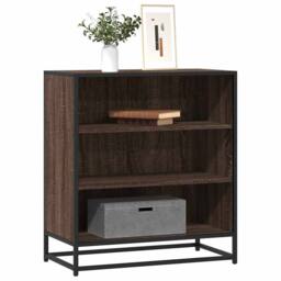 Berkfield Home Sideboard Brown Oak 68x35x76 cm Engineered Wood & Metal - Size: 68 x 35 x 76 cm - thumbnail 2