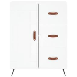 Berkfield Home Highboard White 69.5x34x180 cm Engineered Wood - thumbnail 8