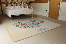 Benjamin Tate Design Love Heart Of Sealife & Nautical Items Rug in Natural - Size: Large - thumbnail 3