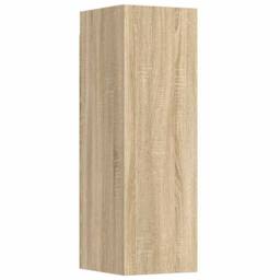 Berkfield Home Sturdy 3 Piece TV Cabinet Set Sonoma Oak Engineered Wood in Light Oak - thumbnail 5