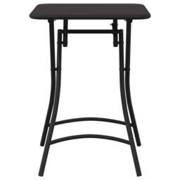 Berkfield Home Modern Foldable Garden Table - Anthracite - 55x55x73 cm - Steel in Black - Size: 55 x 55 x 73 cm - thumbnail 4