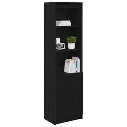Berkfield Home Highboard Black Oak 50x35x180 cm Engineered Wood - Size: 50 x 35 x 180 cm - thumbnail 4