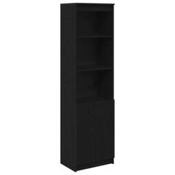 Berkfield Home Highboard Black Oak 50x35x180 cm Engineered Wood - Size: 50 x 35 x 180 cm - thumbnail 3