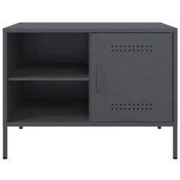 Berkfield Home TV Cabinets 2 pcs Anthracite 68x39x50.5 cm Steel - thumbnail 7