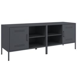 Berkfield Home TV Cabinets 2 pcs Anthracite 68x39x50.5 cm Steel - thumbnail 2