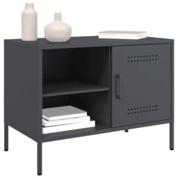 Berkfield Home TV Cabinets 2 pcs Anthracite 68x39x50.5 cm Steel - thumbnail 4