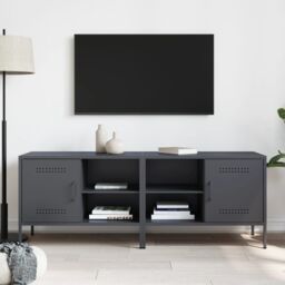 Berkfield Home TV Cabinets 2 pcs Anthracite 68x39x50.5 cm Steel - thumbnail 3