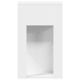 Berkfield Home Computer Tower Stand with Drawer White 30x44x74 cm - Size: 30 x 44 x 74 cm - thumbnail 6