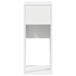 Berkfield Home Computer Tower Stand with Drawer White 30x44x74 cm - Size: 30 x 44 x 74 cm - thumbnail 5