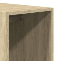 Berkfield Home Wardrobe Sonoma Oak 30x50x200 cm Engineered Wood in Light Brown - Size: 30 x 50 x 200 cm - thumbnail 8