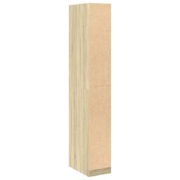 Berkfield Home Wardrobe Sonoma Oak 30x50x200 cm Engineered Wood in Light Brown - Size: 30 x 50 x 200 cm - thumbnail 7
