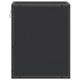 Berkfield Home Wall-mounted Bedside Cabinet Black 40x31x39.5 cm - thumbnail 7