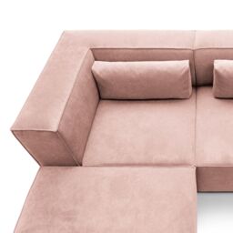 Abakus Direct Doris Large Reversible Corner Sofa with High-Density Foam Available in 6 Colours in Pink - thumbnail 9