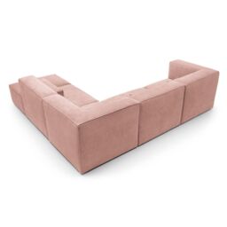 Abakus Direct Doris Large Reversible Corner Sofa with High-Density Foam Available in 6 Colours in Pink - thumbnail 5
