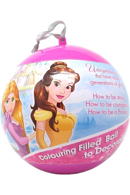 Disney Princess Giant Christmas Bauble & Stationery Set in Pink - image 1