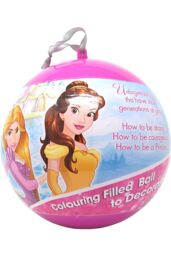 Disney Princess Giant Christmas Bauble & Stationery Set in Pink - thumbnail 1