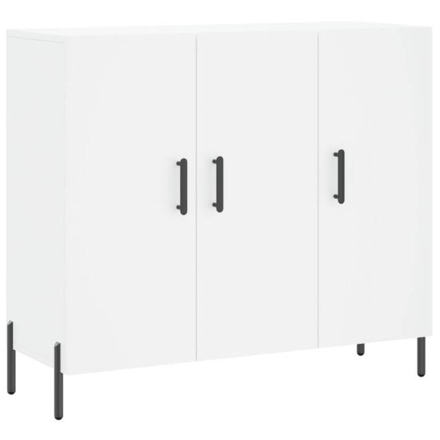 Berkfield Home Sideboard White 90x34x80 cm Engineered Wood - Size: 90 x 34 x 80 cm - image 1