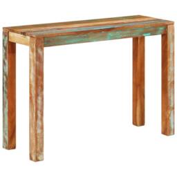Berkfield Home Console Table 110x35x76 cm Solid Reclaimed Wood - Size: 110 x 35 x 76 cm - thumbnail 8