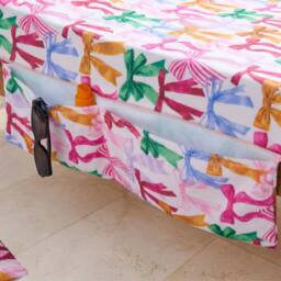 OHS Bows Beach Towel with Bag Quick Dry Absorbent Travel Spa - thumbnail 3