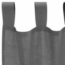Berkfield Home Voile Curtains with Loops 2 pcs Dark Grey 140x245 cm - thumbnail 5