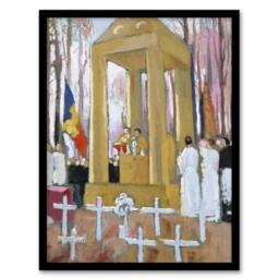 Artery8 Maurice Denis Mass at the Tomb of Ernest Psichari Framed Art Print - Size: A4 - thumbnail 1