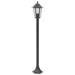 Berkfield Home Garden Post Lights 6 pcs E27 110 cm Aluminium Bronze in Brown - thumbnail 3