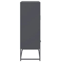 Berkfield Home Highboard Anthracite 68x39x111.5 cm Steel in Black - thumbnail 6