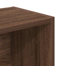 Berkfield Home Bookcase Brown Oak 31x24x102 cm Engineered Wood - Size: 31 x 24 x 102 cm - thumbnail 9
