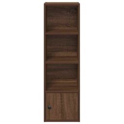 Berkfield Home Bookcase Brown Oak 31x24x102 cm Engineered Wood - Size: 31 x 24 x 102 cm - thumbnail 5