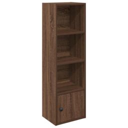 Berkfield Home Bookcase Brown Oak 31x24x102 cm Engineered Wood - Size: 31 x 24 x 102 cm - thumbnail 2