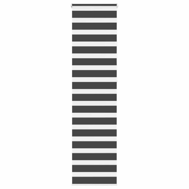 Berkfield Home Zebra Blind Black 55x230 cm Fabric Width 50.9 cm Polyester - image 1