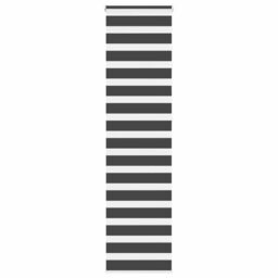Berkfield Home Zebra Blind Black 55x230 cm Fabric Width 50.9 cm Polyester - thumbnail 1