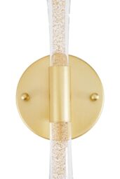 Living and Home LED Crystal Wall Sconce Light in Gold - thumbnail 4