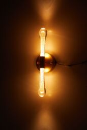 Living and Home LED Crystal Wall Sconce Light in Gold - thumbnail 6