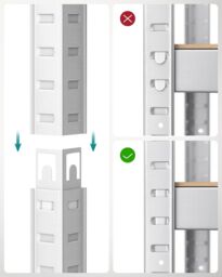 SONGMICS Set of 2 Boltless Garage Shelving Units with 4 Tiers in Silver - thumbnail 7
